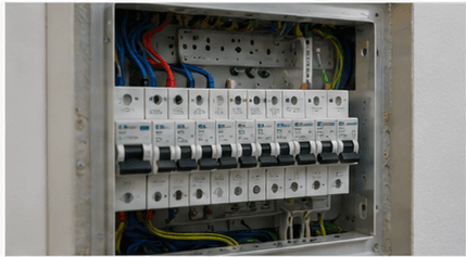 Single-phase vs three-phase power — home electrical switchboard