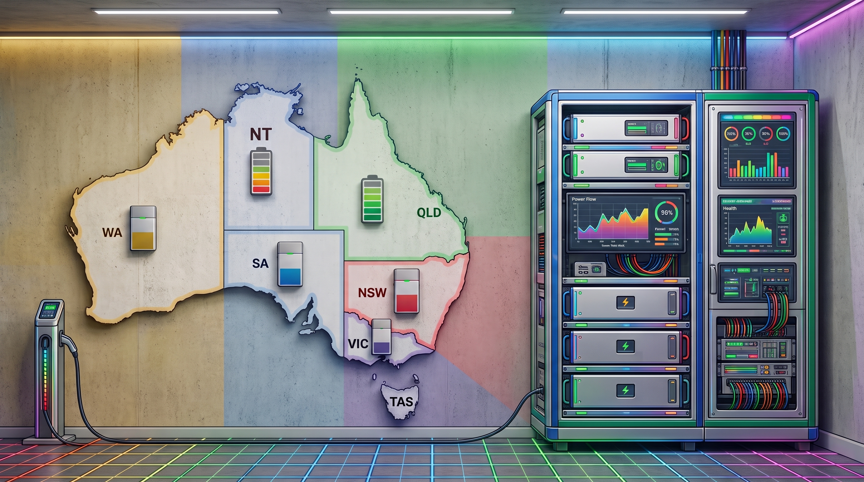 State-by-state battery rebates map Australia